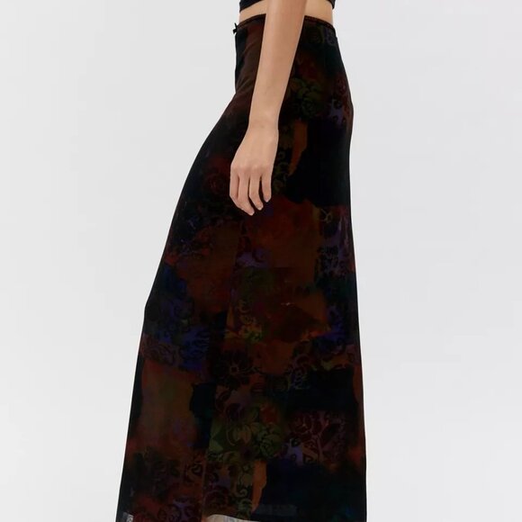 Urban Outfitters UO Camilla Mesh Maxi Skirt Size XS Excellent condition - Picture 3 of 11